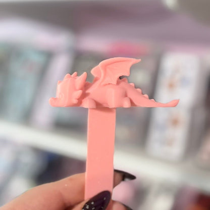 3D Printed Chibi Dragon Bookmark | Cute Book Accessory - Starry Skies Austin