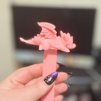 3D Printed Chibi Dragon Bookmark | Cute Book Accessory - Starry Skies Austin