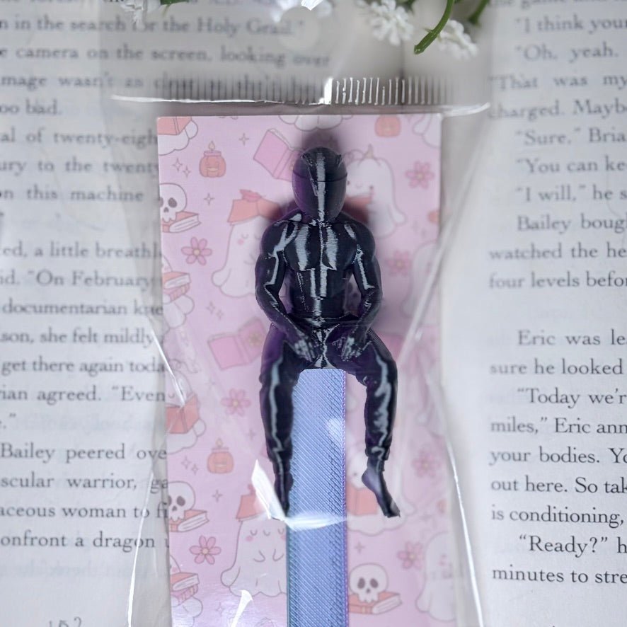 3D Printed Hot Biker Bookmark | Cute Book Accessory - Starry Skies Austin