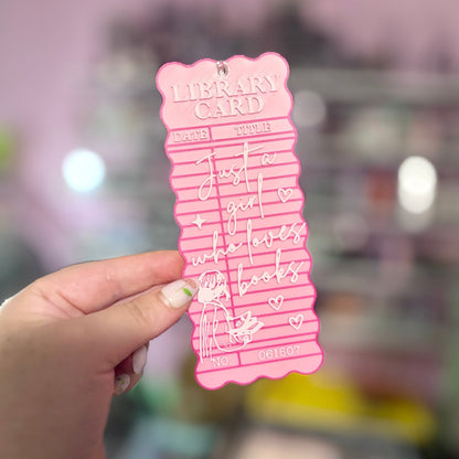 3d Printed Just a Girl Who Loves Books Bookmark - Starry Skies Austin