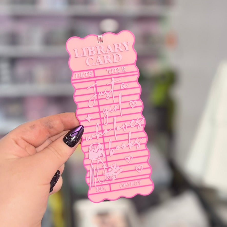 3d Printed Just a Girl Who Loves Books Bookmark - Starry Skies Austin