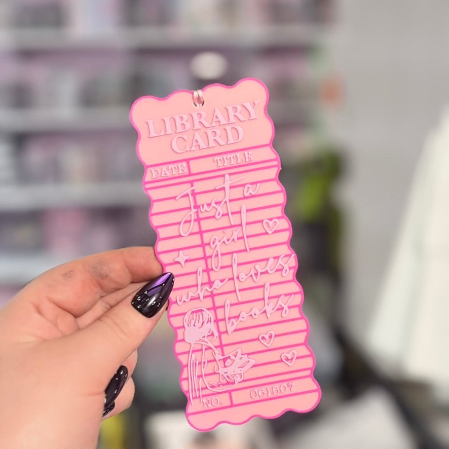 3d Printed Just a Girl Who Loves Books Bookmark - Starry Skies Austin