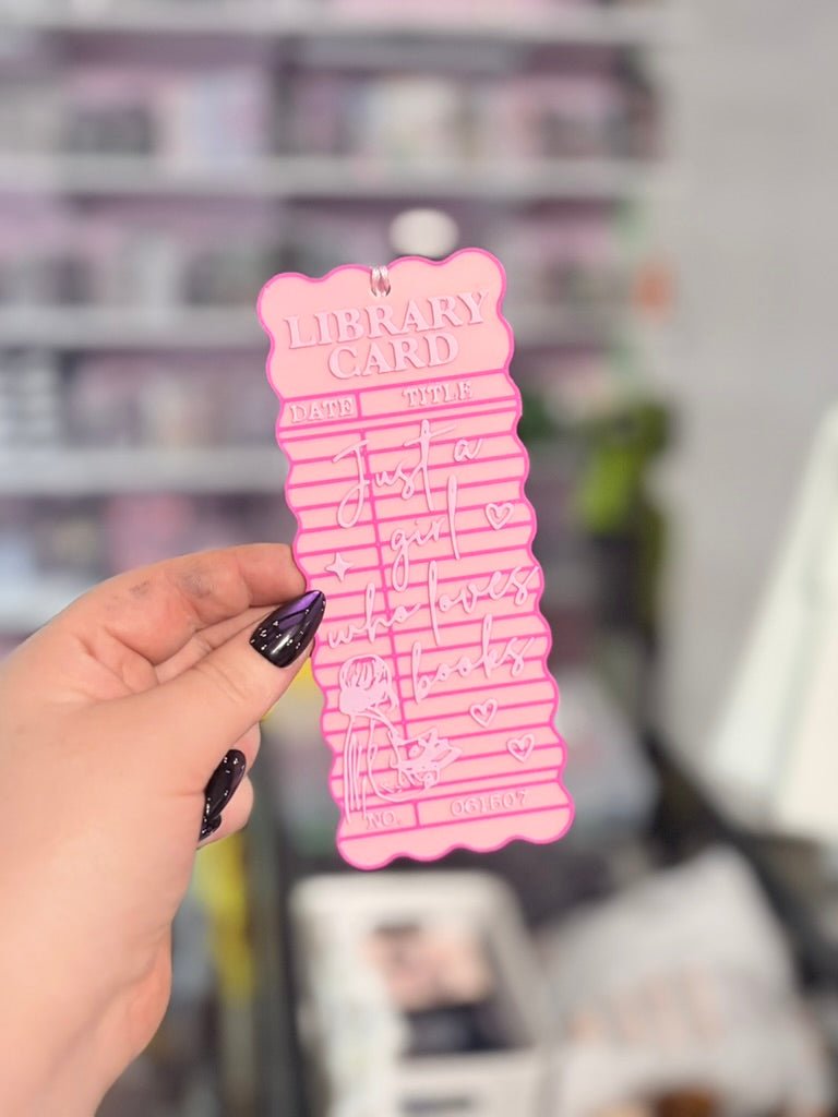 3d Printed Just a Girl Who Loves Books Bookmark - Starry Skies Austin