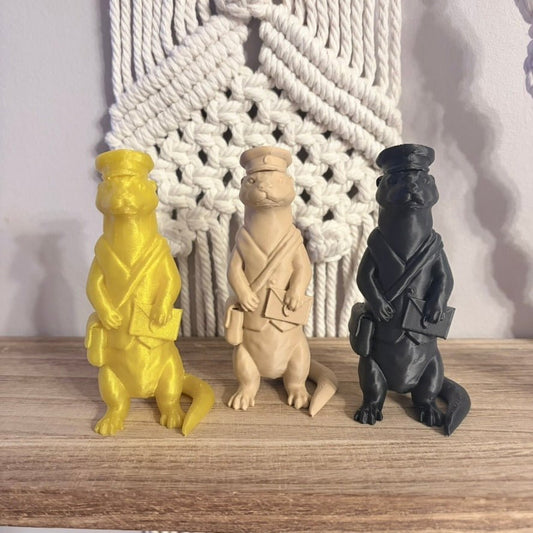 3d Printed Mail Otter Bookshelf Decor - Starry Skies Austin