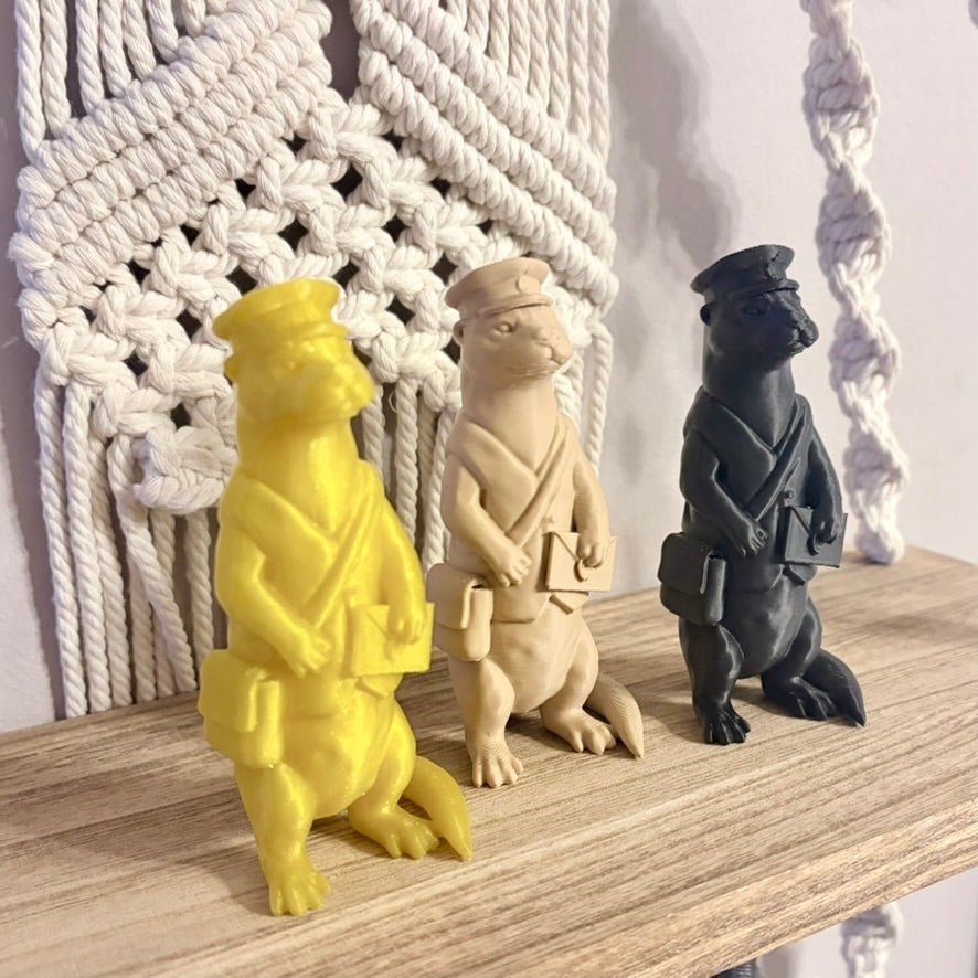 3d Printed Mail Otter Bookshelf Decor - Starry Skies Austin