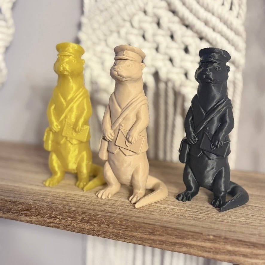 3d Printed Mail Otter Bookshelf Decor - Starry Skies Austin