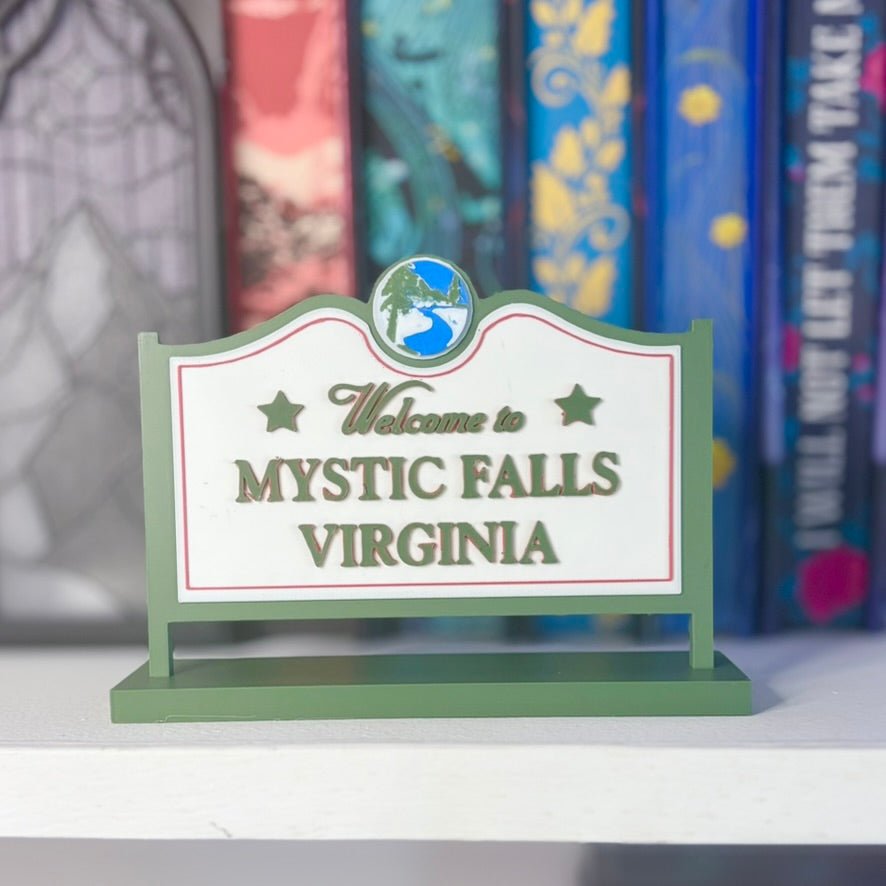 3D Printed Mystic Falls Virginia Inspired Sign - Starry Skies Austin