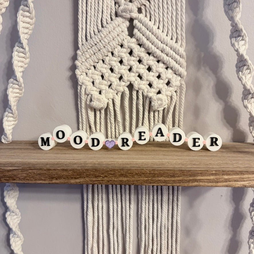3d Printed Shelf Friendship Bracelet Sign - "Mood Reader" - Starry Skies Austin