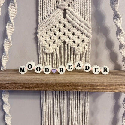 3d Printed Shelf Friendship Bracelet Sign - "Mood Reader" - Starry Skies Austin