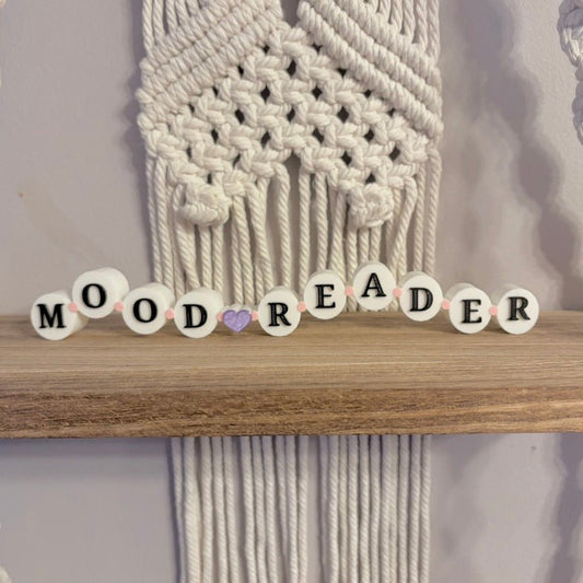 3d Printed Shelf Friendship Bracelet Sign - "Mood Reader" - Starry Skies Austin