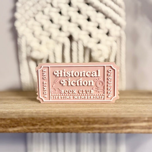 3d Printed Shelf Trope Ticket - Historical Fiction Book Club - Starry Skies Austin