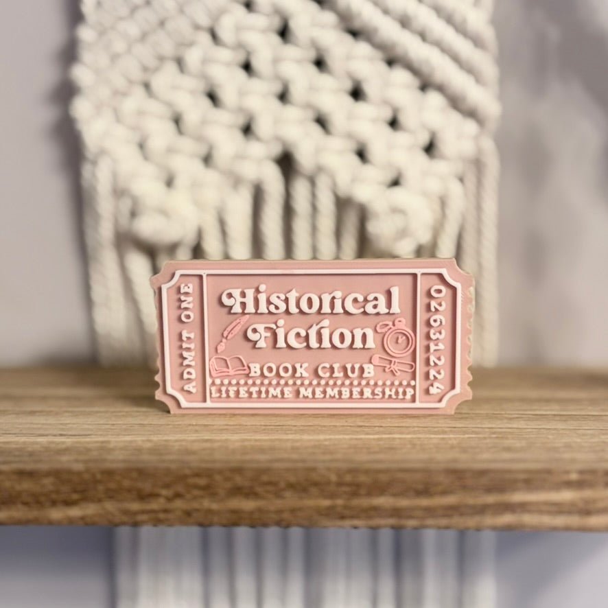 3d Printed Shelf Trope Ticket - Historical Fiction Book Club - Starry Skies Austin