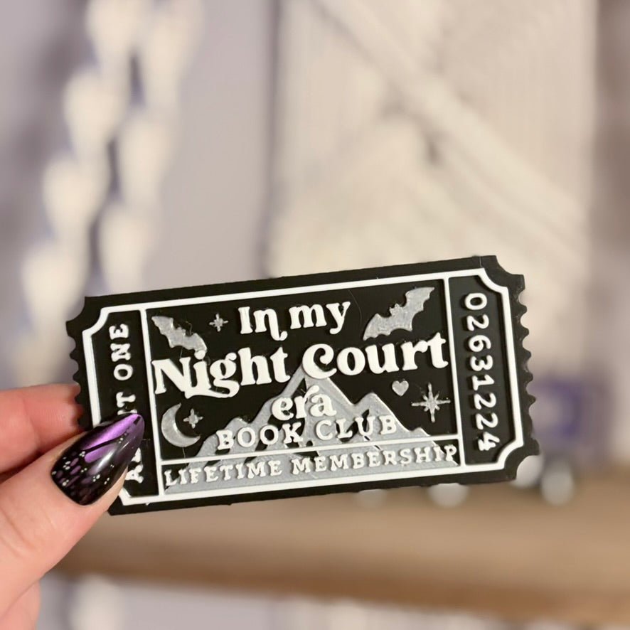 3d Printed Shelf Trope Ticket - In My Night Court Era - Starry Skies Austin