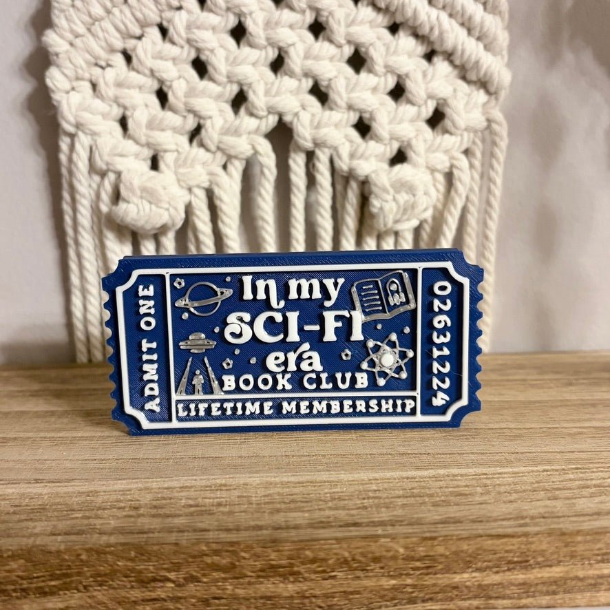 3d Printed Shelf Trope Ticket - In My Sci-Fi Era - Starry Skies Austin