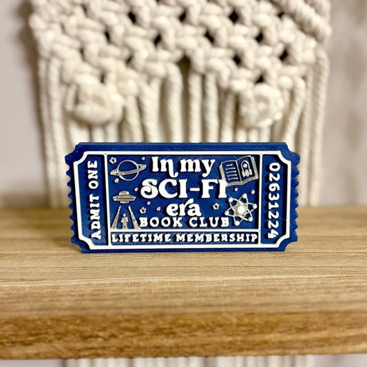 3d Printed Shelf Trope Ticket - In My Sci-Fi Era - Starry Skies Austin