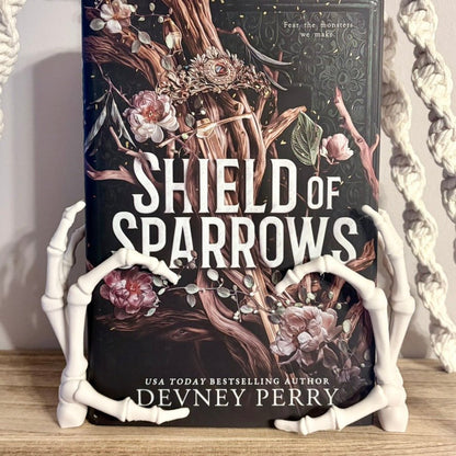 3d Printed Skeleton Hands Bookshelf Decor - Starry Skies Austin
