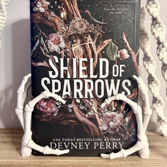 3d Printed Skeleton Hands Bookshelf Decor - Starry Skies Austin