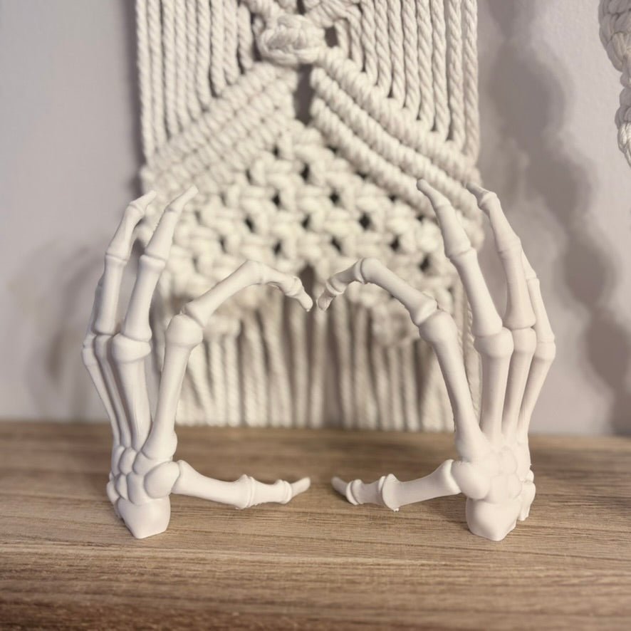 3d Printed Skeleton Hands Bookshelf Decor - Starry Skies Austin