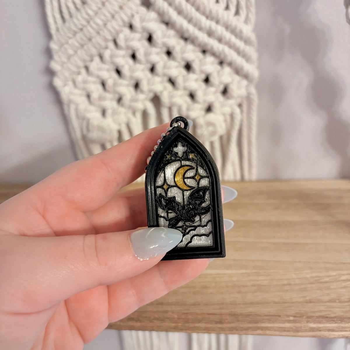 3d Printed Stained Glass Window Fidget Clicker - Starry Skies Austin