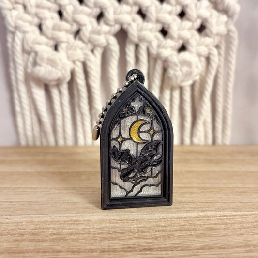 3d Printed Stained Glass Window Fidget Clicker - Starry Skies Austin
