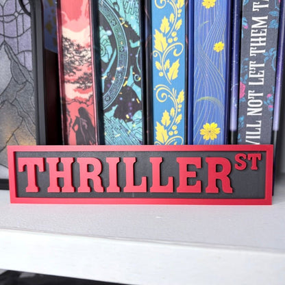 3D Printed Thriller St Shelf Sign - Starry Skies Austin