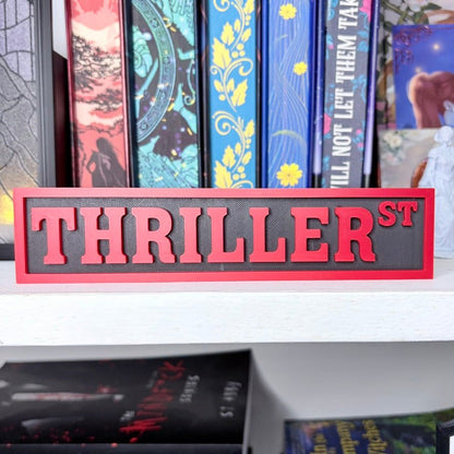 3D Printed Thriller St Shelf Sign - Starry Skies Austin