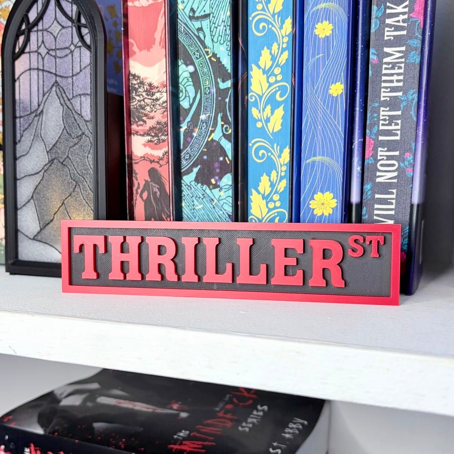 3D Printed Thriller St Shelf Sign - Starry Skies Austin