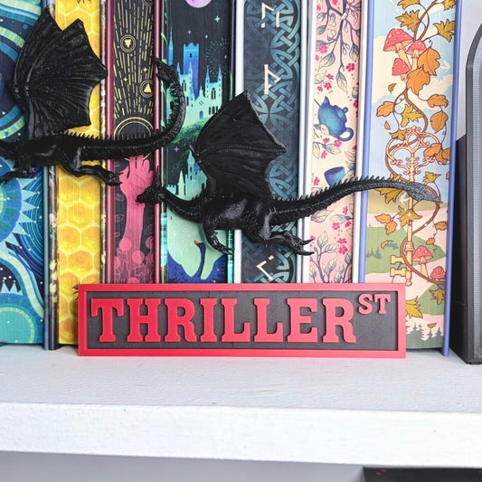 3D Printed Thriller St Shelf Sign - Starry Skies Austin