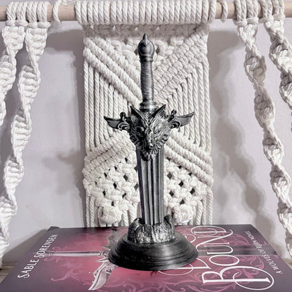 3d Printed Wolf Sword Bookshelf Decor - Starry Skies Austin