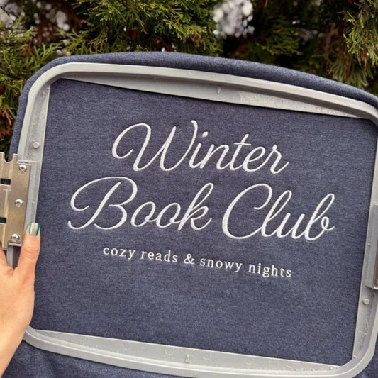 Winter Book Club Embroidered Sweatshirt