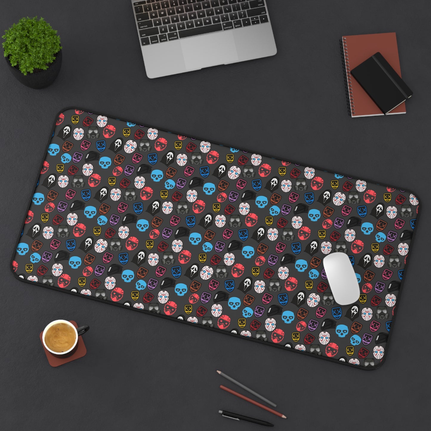 Masked Men Dark Romance Desk Mat