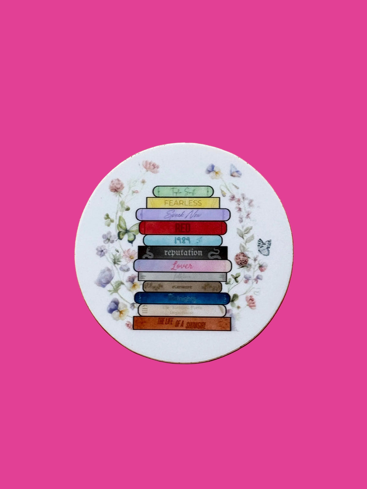 12 Eras As Books Sticker