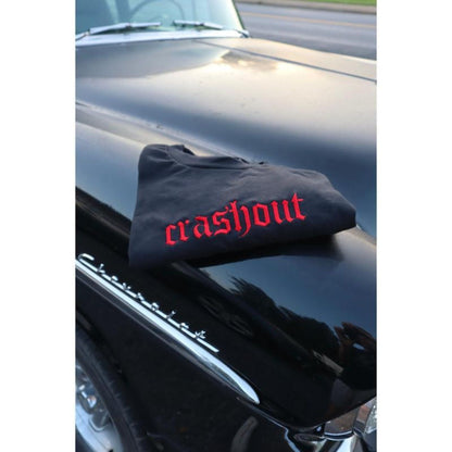 "Crashout" Embroidered T-Shirt - Unisex Modern Classic Fit, Trendy Graphic Tee