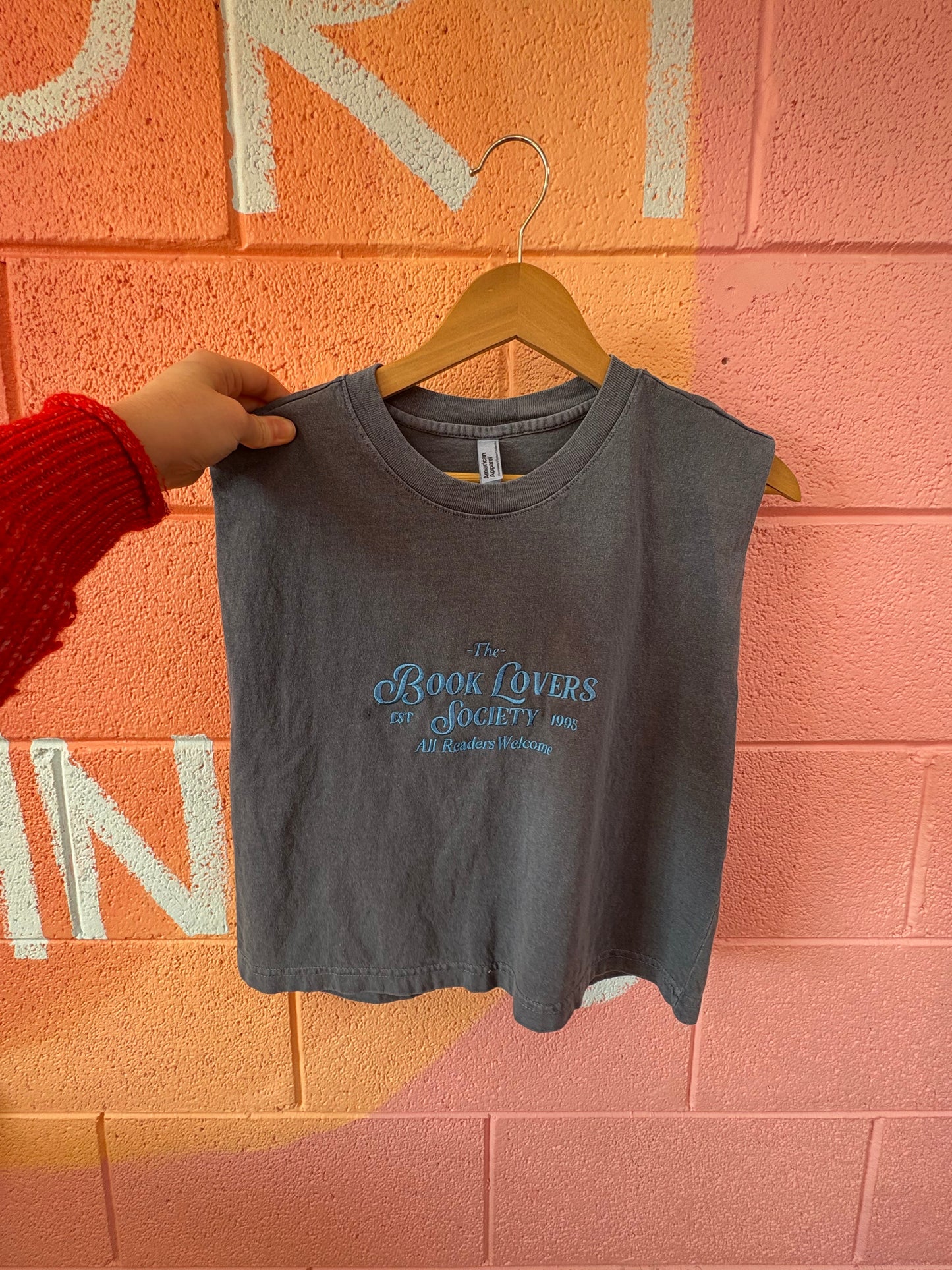 "The Book Lovers Society" Embroidered Shirt