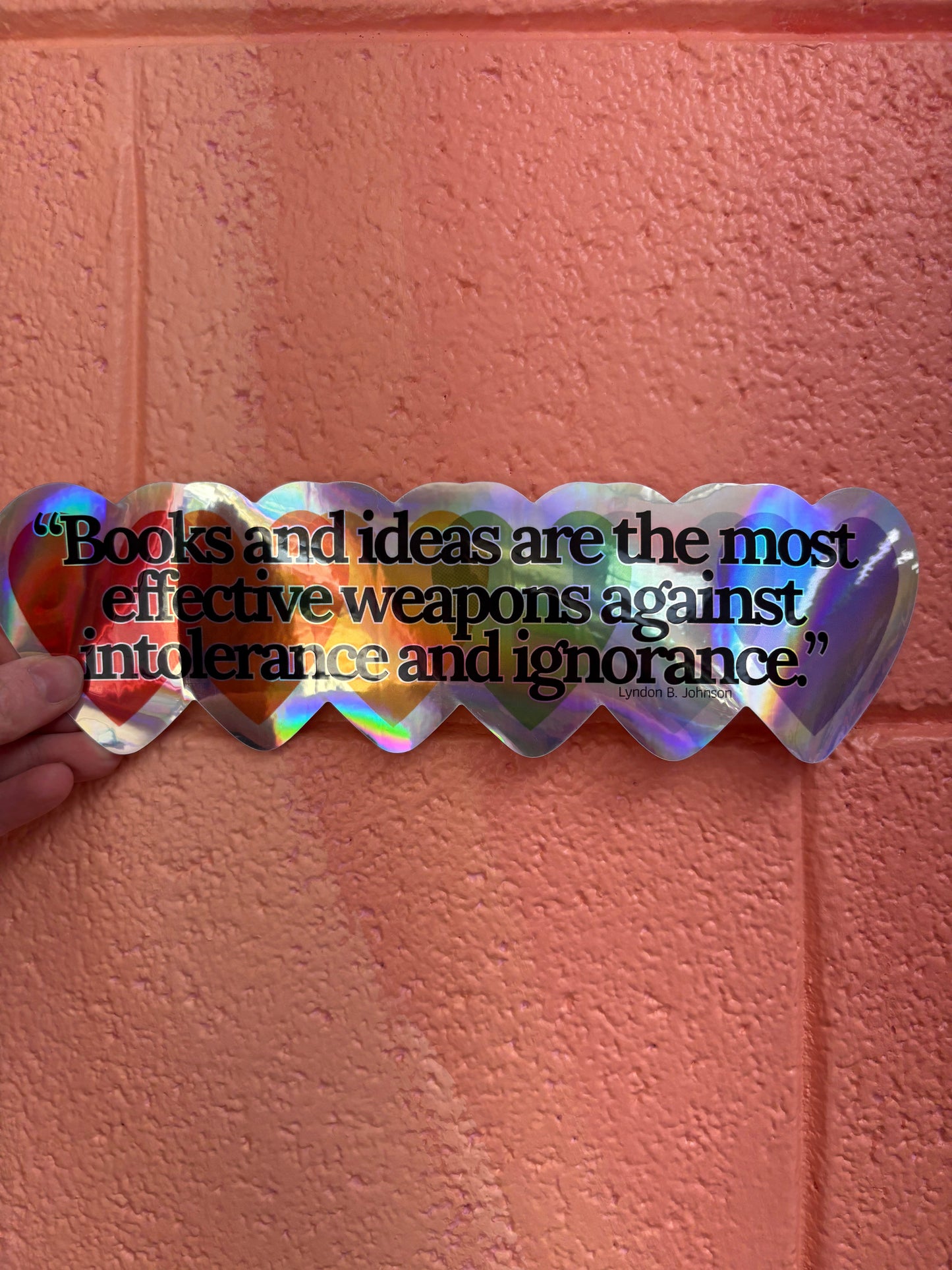 "Books and ideas..." Bumper Sticker