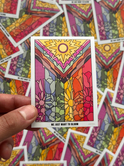Flower Pride Flag Sticker