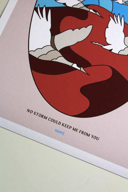 Sandhill Crane Migration - Limited Edition Art Print