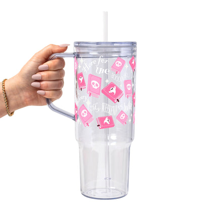 Boo-Kish Halloween Glass Cup, Mug & Tumbler with Lid and Straw