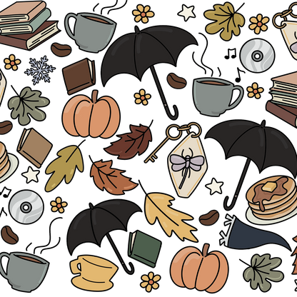 Fall Girls Glass Cup, Mug & Tumbler with Lid and Straw