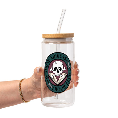 Bookish Reader Glass Cup, Mug & Tumbler with Lid and Straw