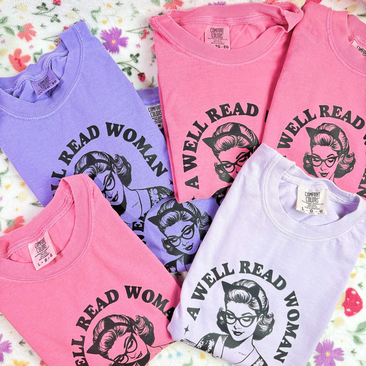 A Well Read Woman Is A Dangerous Creature Heavyweight Comfort Colors Shirt - Starry Skies Austin