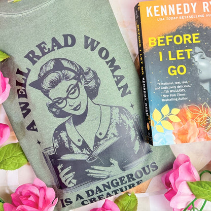 A Well Read Woman Is A Dangerous Creature Heavyweight Comfort Colors Shirt - Starry Skies Austin