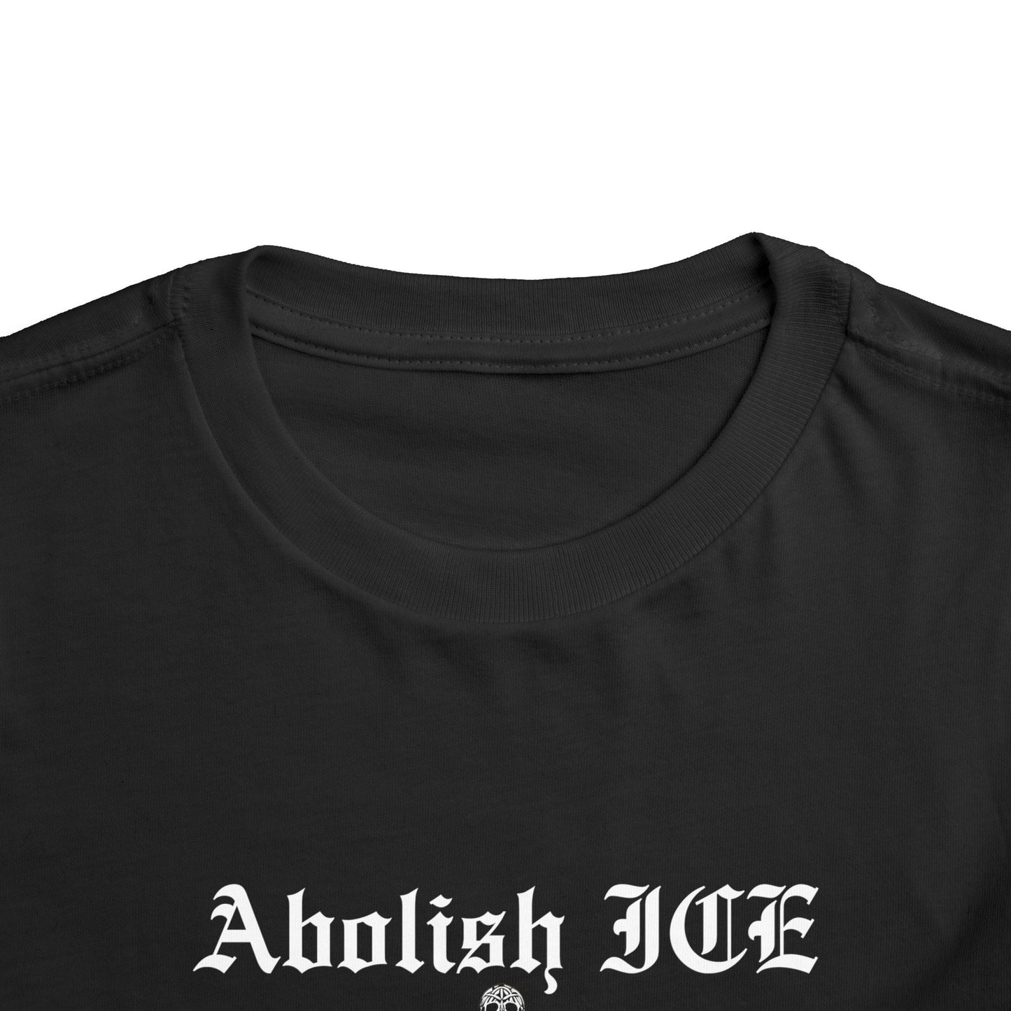 Abolish ICE Skeleton Knight Toddler Graphic Tee - Starry Skies Austin