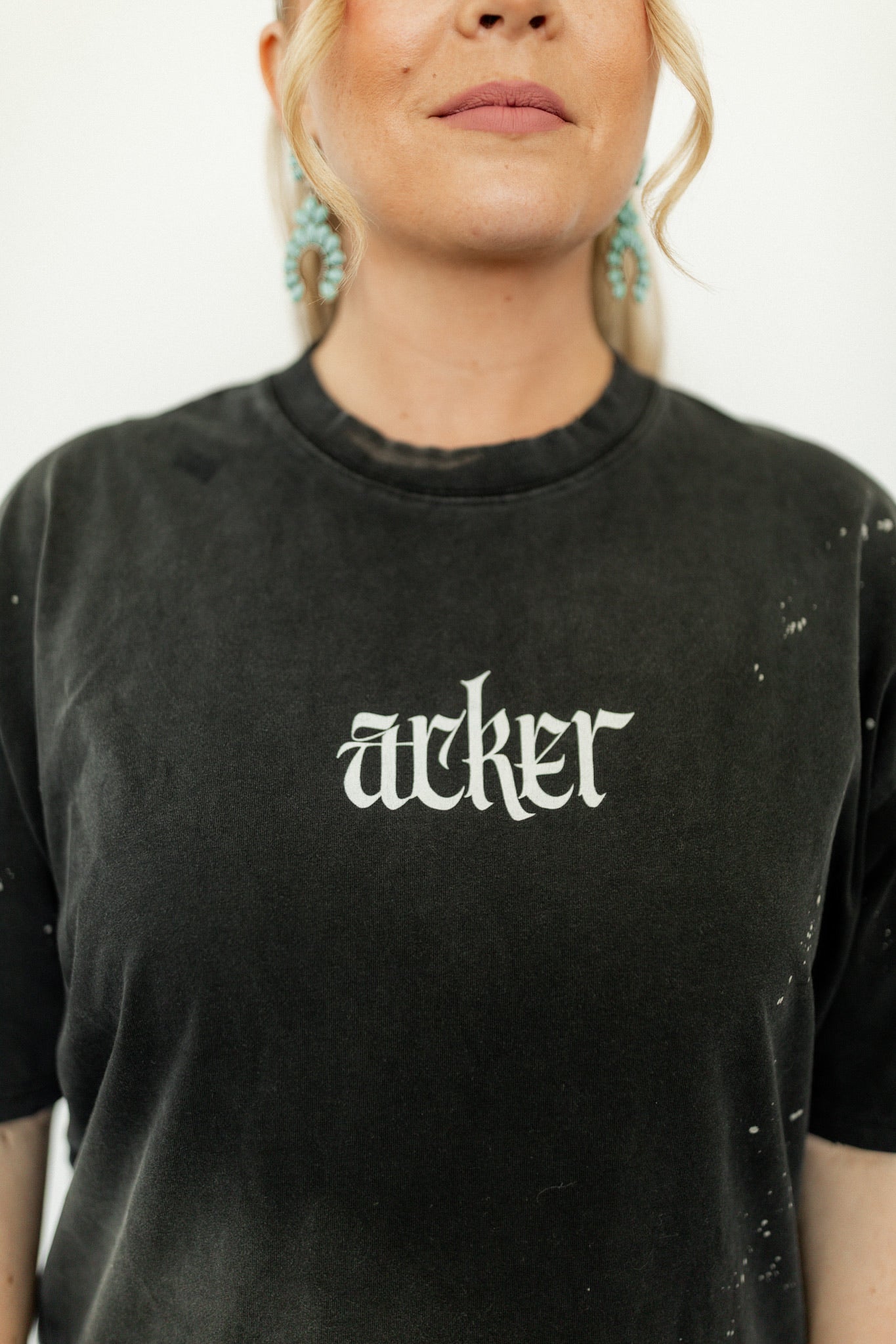 Acker Metal Slinger Distressed tee - Starry Skies Austin