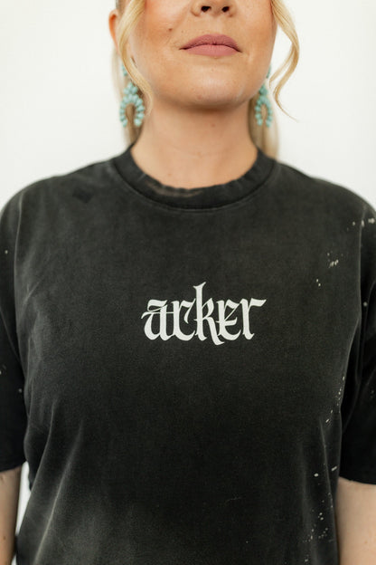 Acker Metal Slinger Distressed tee - Starry Skies Austin