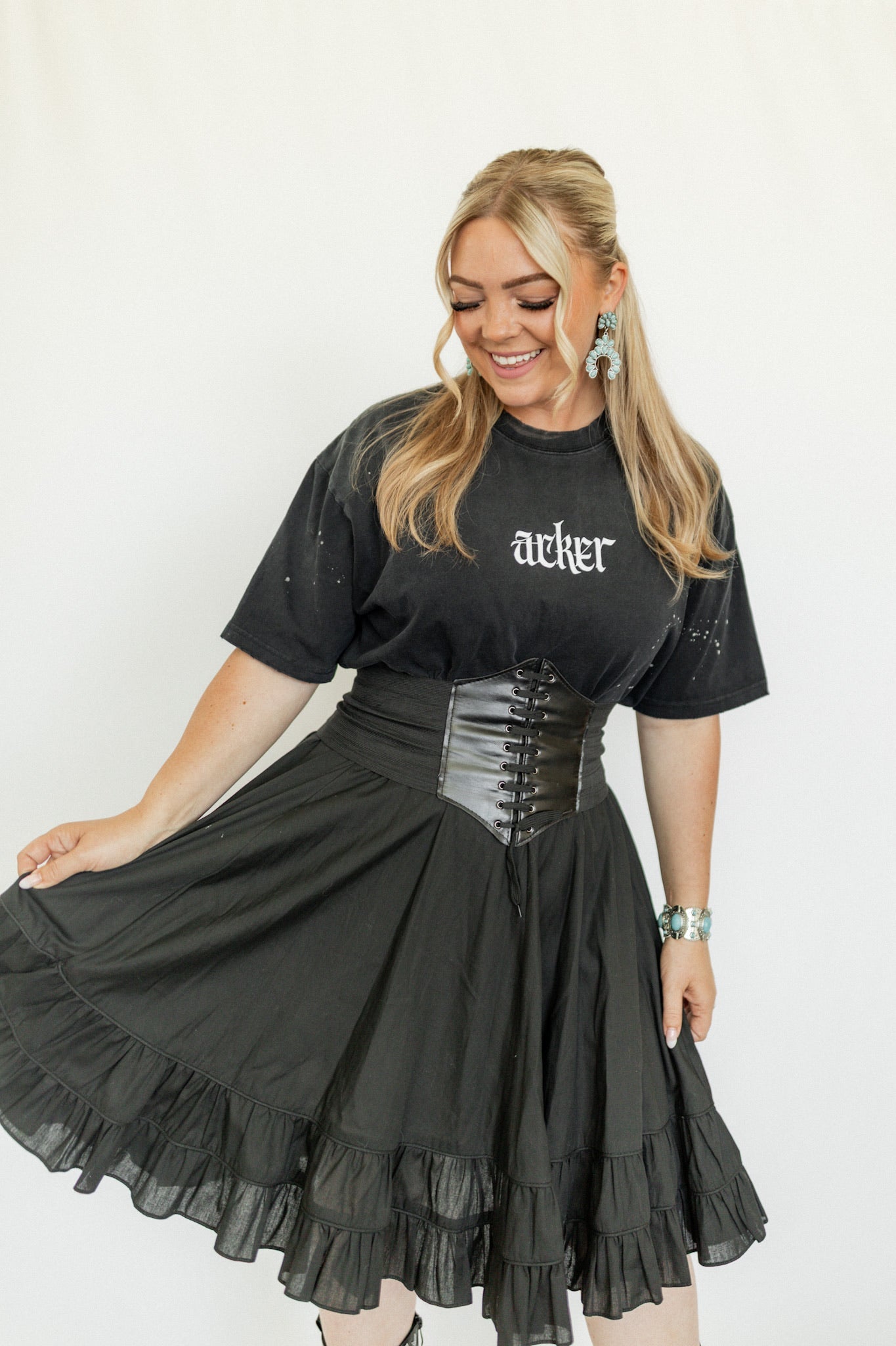 Acker Metal Slinger Distressed tee - Starry Skies Austin