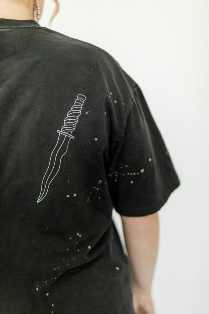 Acker Metal Slinger Distressed tee - Starry Skies Austin