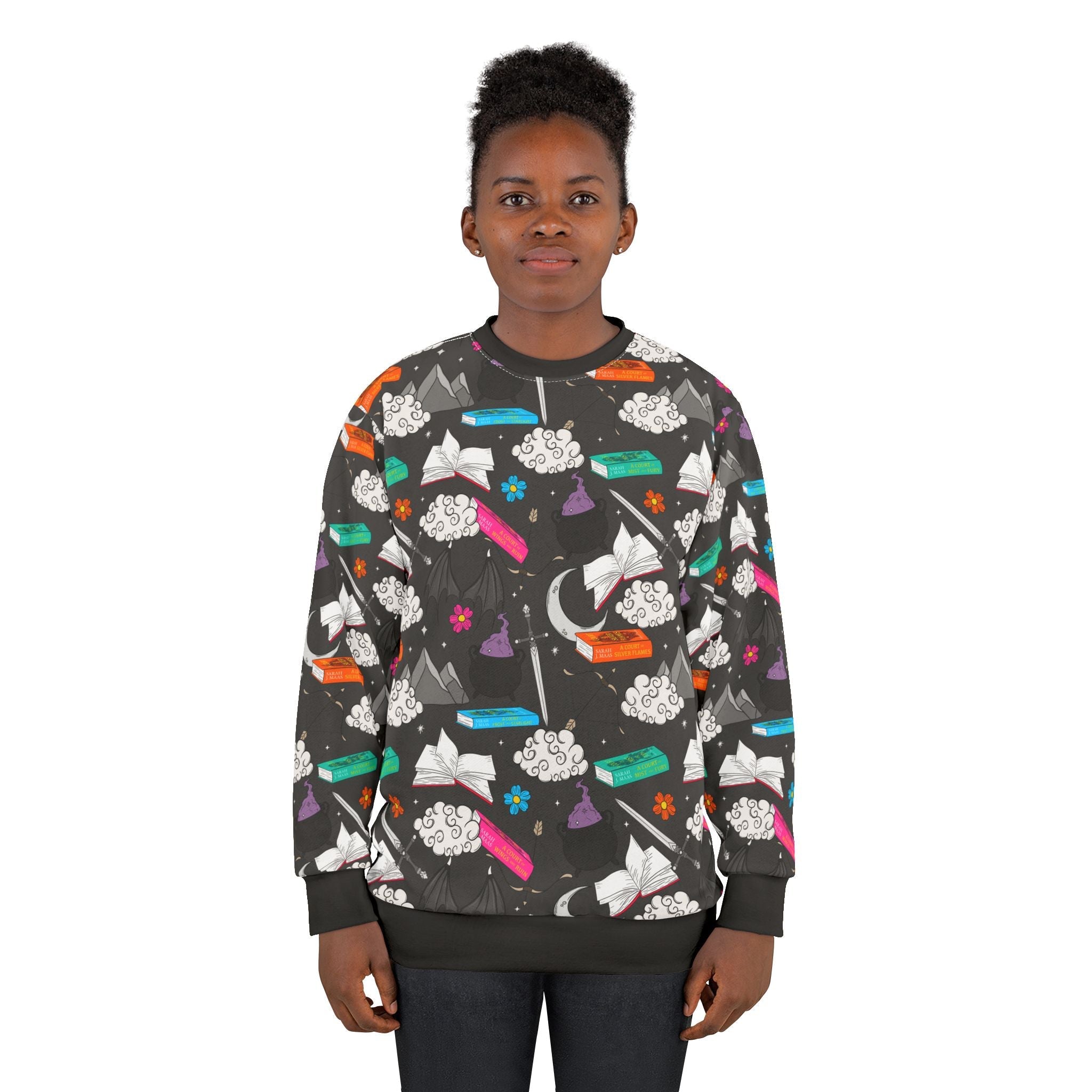 ACOTAR Inspired Graphic Sweatshirt - Starry Skies Austin