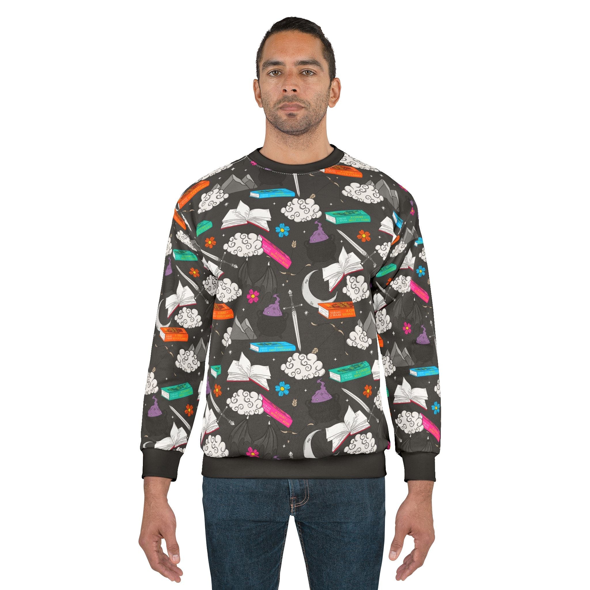 ACOTAR Inspired Graphic Sweatshirt - Starry Skies Austin