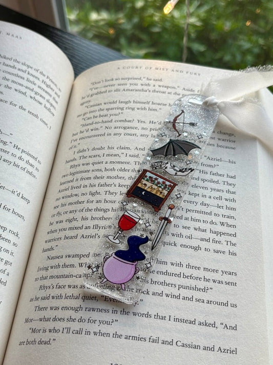 ACOTAR Symbols Acrylic Bookmark - Starry Skies Austin